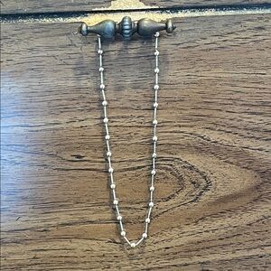 Italian Sterling Silver Bead Necklace